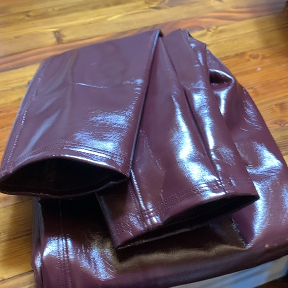 NWT Spanx brown faux leather pants. - Picture 8 of 8